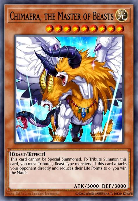 YuGiOh Beast Monster Cards 